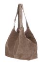 COCCINELLE C-Easy Suede Handbag Warm Taupe COCCINELLE C-Easy Suede Handbag Warm Taupe