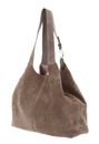 COCCINELLE C-Easy Suede Handbag Warm Taupe COCCINELLE C-Easy Suede Handbag Warm Taupe