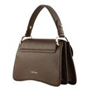 COCCINELLE C-Me Grained Leather Handbag Brunette