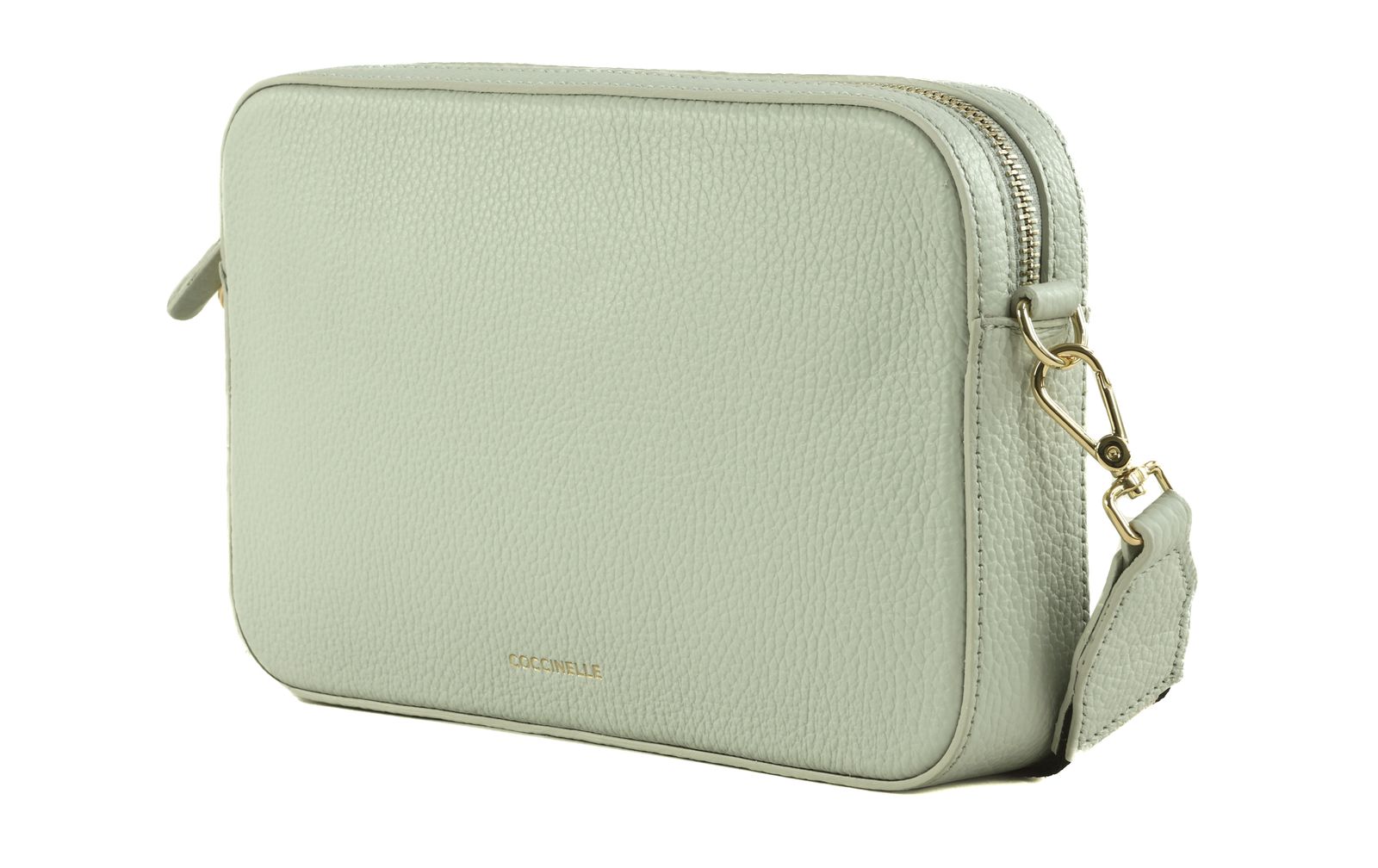 COCCINELLE Tebe Mini Bag Grained Leather Snow COCCINELLE Tebe Mini Bag Grained Leather Snow
