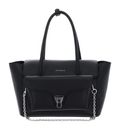 COCCINELLE Double Beat Grained Leather Handbag Noir