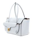 COCCINELLE Double Beat Grained Leather Handbag Snow COCCINELLE Double Beat Grained Leather Handbag Snow