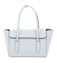 COCCINELLE Double Beat Grained Leather Handbag Snow COCCINELLE Double Beat Grained Leather Handbag Snow