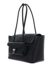 COCCINELLE Double Beat Grained Leather Handbag Noir COCCINELLE Double Beat Grained Leather Handbag Noir