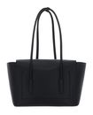 COCCINELLE Double Beat Grained Leather Handbag Noir COCCINELLE Double Beat Grained Leather Handbag Noir