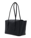 COCCINELLE Double Beat Grained Leather Handbag Noir COCCINELLE Double Beat Grained Leather Handbag Noir