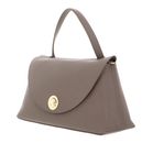 COCCINELLE Nikla Handbag Double Grainy Leather Warm Taupe / Rosette COCCINELLE Nikla Handbag Double Grainy Leather Warm Taupe / Rosette