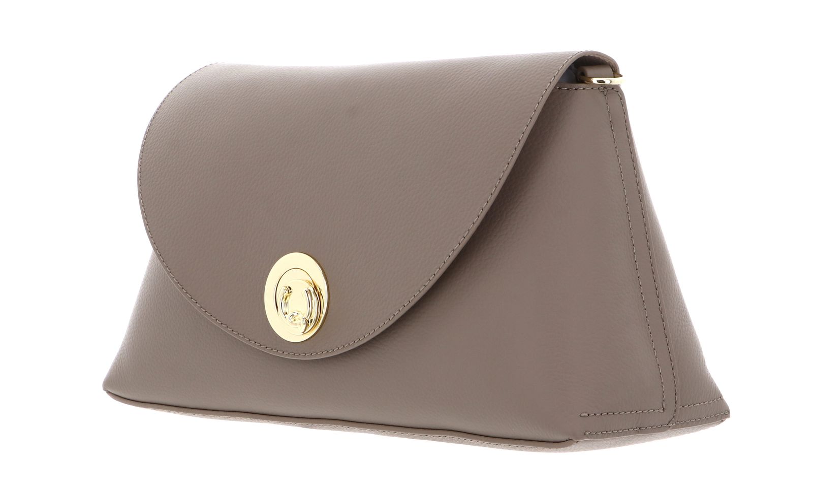 COCCINELLE Nikla Handbag Double Grainy Leather Warm Taupe / Rosette COCCINELLE Nikla Handbag Double Grainy Leather Warm Taupe / Rosette