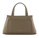 COCCINELLE Nikla Handbag Double Grainy Leather Warm Taupe / Rosette