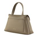 COCCINELLE Nikla Handbag Double Grainy Leather Warm Taupe / Rosette