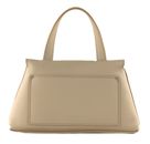 COCCINELLE Nikla Handbag Double Grainy Leather Rosette / Warm Taupe COCCINELLE Nikla Handbag Double Grainy Leather Rosette / Warm Taupe
