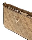 GUESS Noelle II Mini Top Zip Shoulder Bag Latte Logo / Brown GUESS Noelle II Mini Top Zip Shoulder Bag Latte Logo / Brown