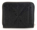 GUESS Aldina SLG Small Zip Around Wallet Black