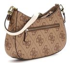 GUESS Noelle II Top Zip Shoulder Bag Latte Logo GUESS Noelle II Top Zip Shoulder Bag Latte Logo