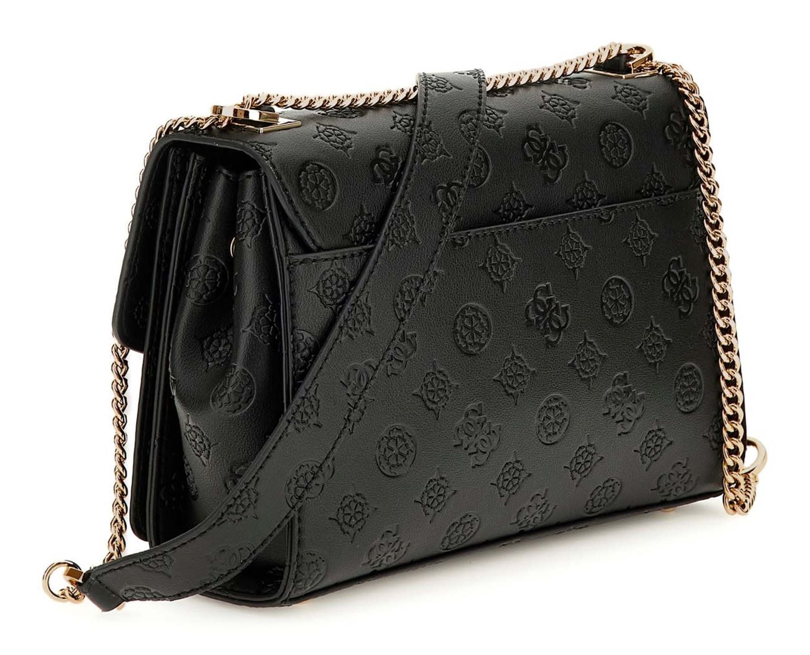 GUESS Phoebe Convertible Xbody Flap Bag Black Logo GUESS Phoebe Convertible Xbody Flap Bag Black Logo