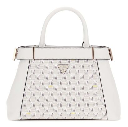 GUESS G Wave II Satchel Bag Stone Logo