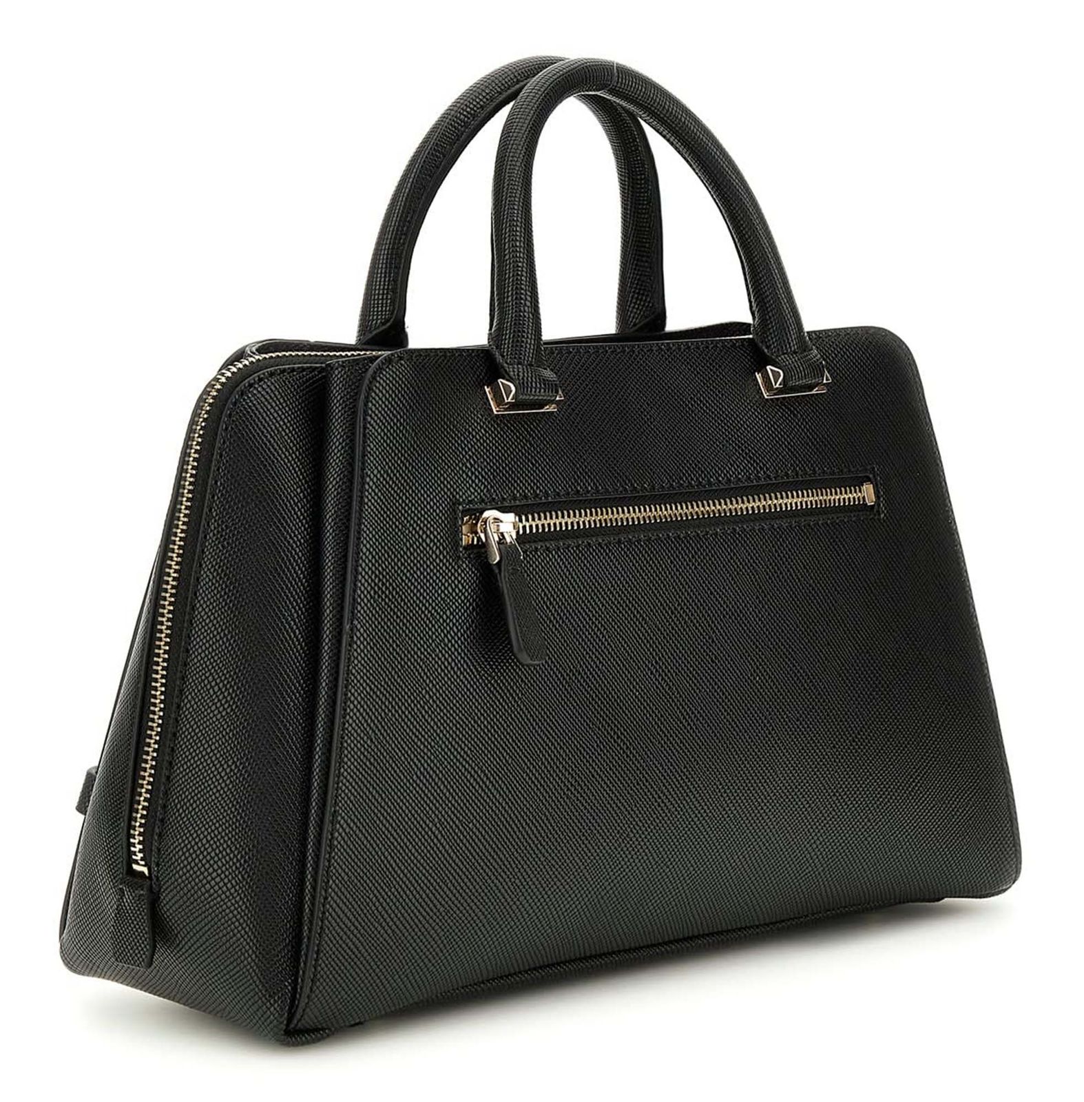 GUESS Rosalba Girlfriend Satchel Black GUESS Rosalba Girlfriend Satchel Black
