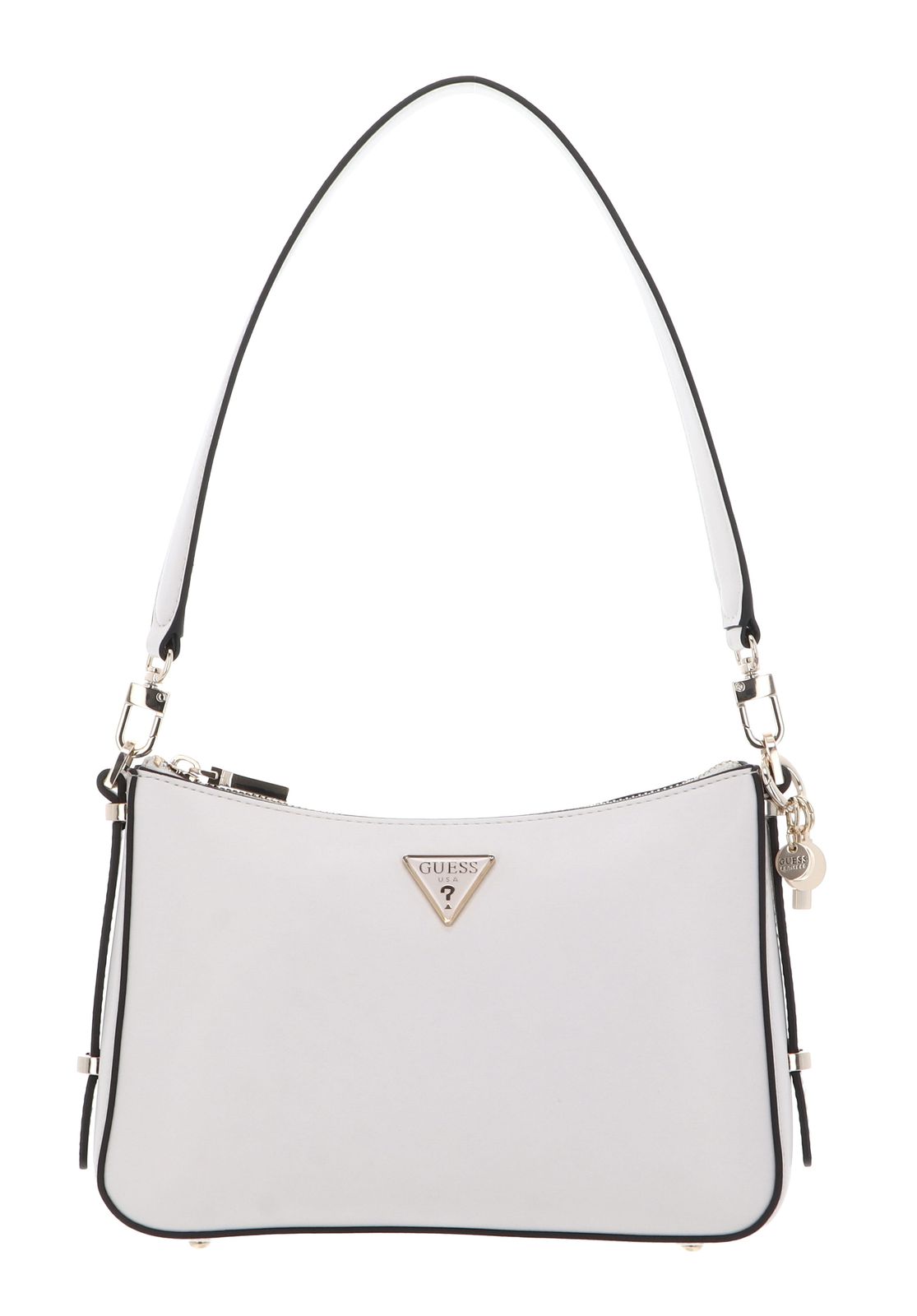 GUESS Daryna II Top Zip Shoulder Bag Cream White