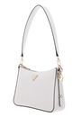 GUESS Daryna II Top Zip Shoulder Bag Cream White GUESS Daryna II Top Zip Shoulder Bag Cream White