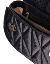 GUESS Aldina Top Handle Flap Crossbody Bag Black