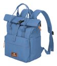 travelite Basic Short Handle Rollup Backpack Denim