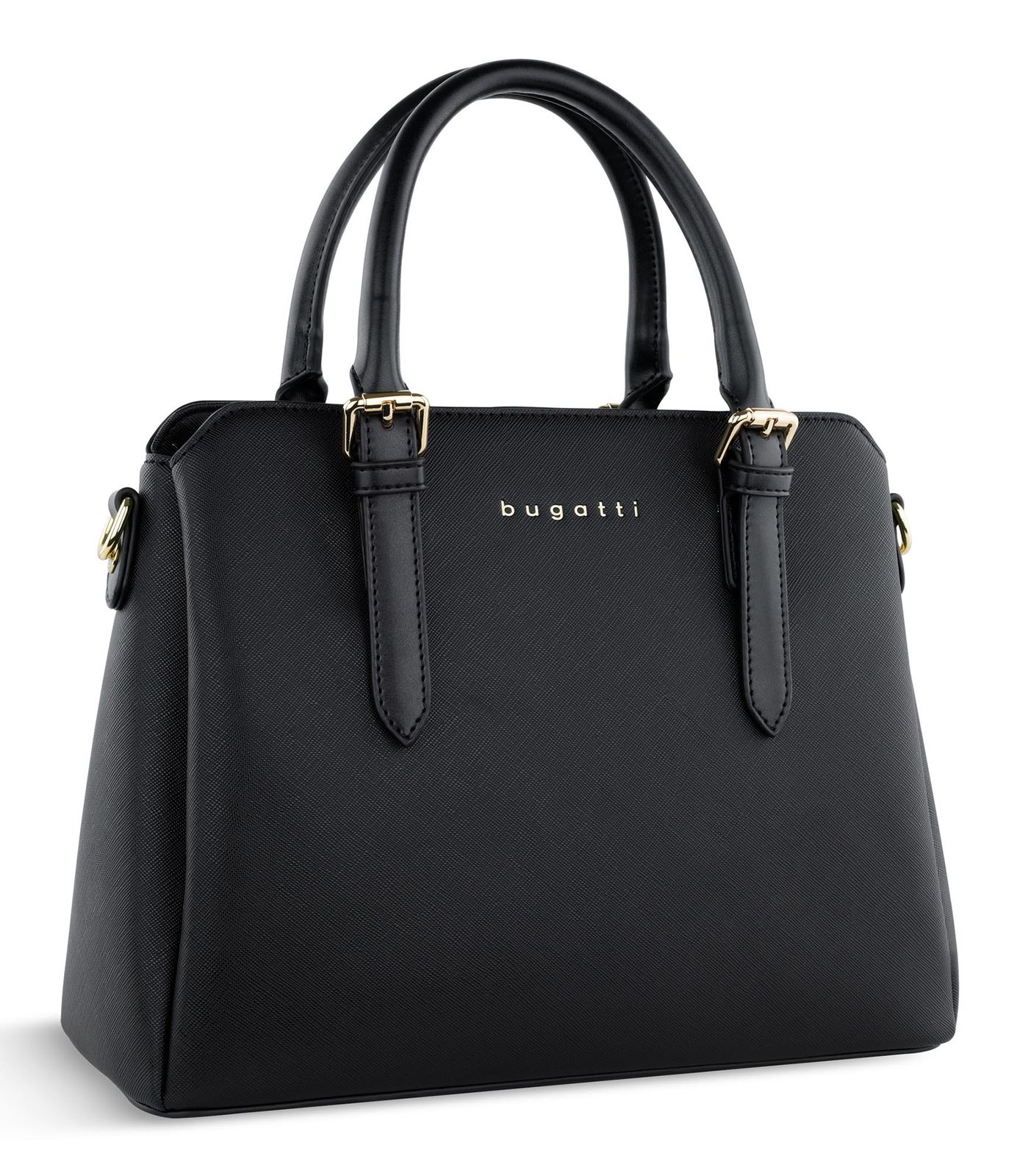 bugatti Ella Hand Bag M Black Saffiano bugatti Ella Hand Bag M Black Saffiano