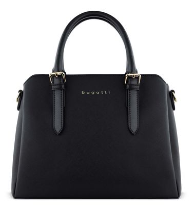 bugatti Ella Hand Bag M Black Saffiano
