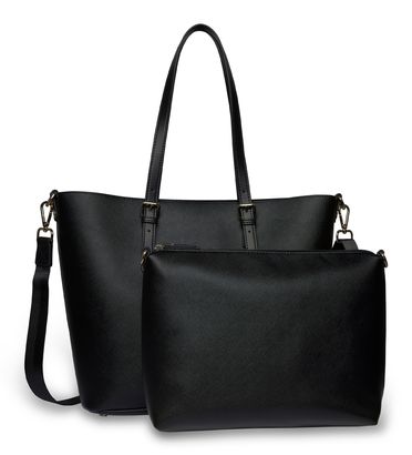 bugatti Ella Shopper L Black Saffiano