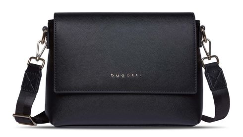 bugatti Ella Shoulder Bag Black Saffiano
