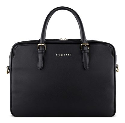 bugatti Ella Business Bag Black Saffiano