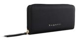 bugatti Ella Zip Around Wallet L Black Saffiano bugatti Ella Zip Around Wallet L Black Saffiano