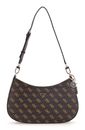 GUESS Noelle II Top Zip Shoulder Bag Brown Logo GUESS Noelle II Top Zip Shoulder Bag Brown Logo