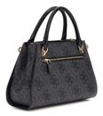 GUESS Noelle II Luxury Satchel Bag Coal Logo