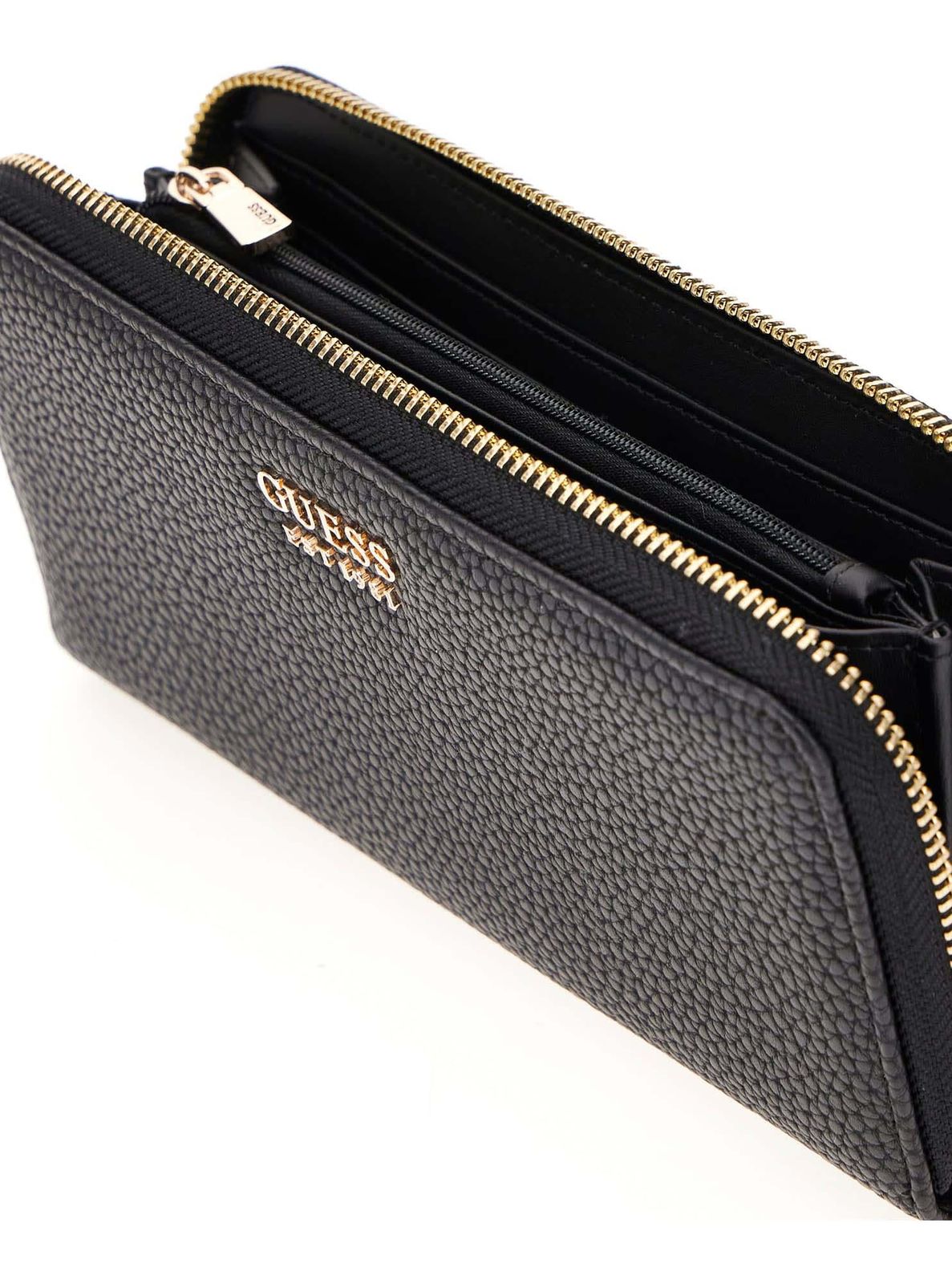 GUESS Brenton SLG Zip Around Wallet L Black GUESS Brenton SLG Zip Around Wallet L Black