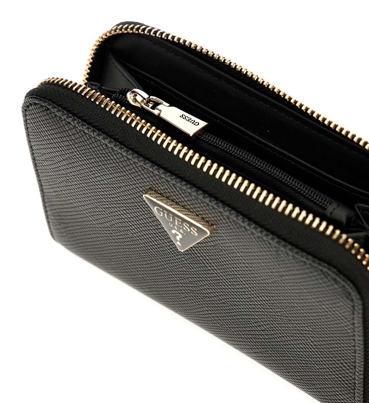 GUESS Rosalba SLG Medium Zip Around Wallet M Black GUESS Rosalba SLG Medium Zip Around Wallet M Black