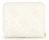 GUESS Adelasia SLG Small Zip Around Wallet Cream White