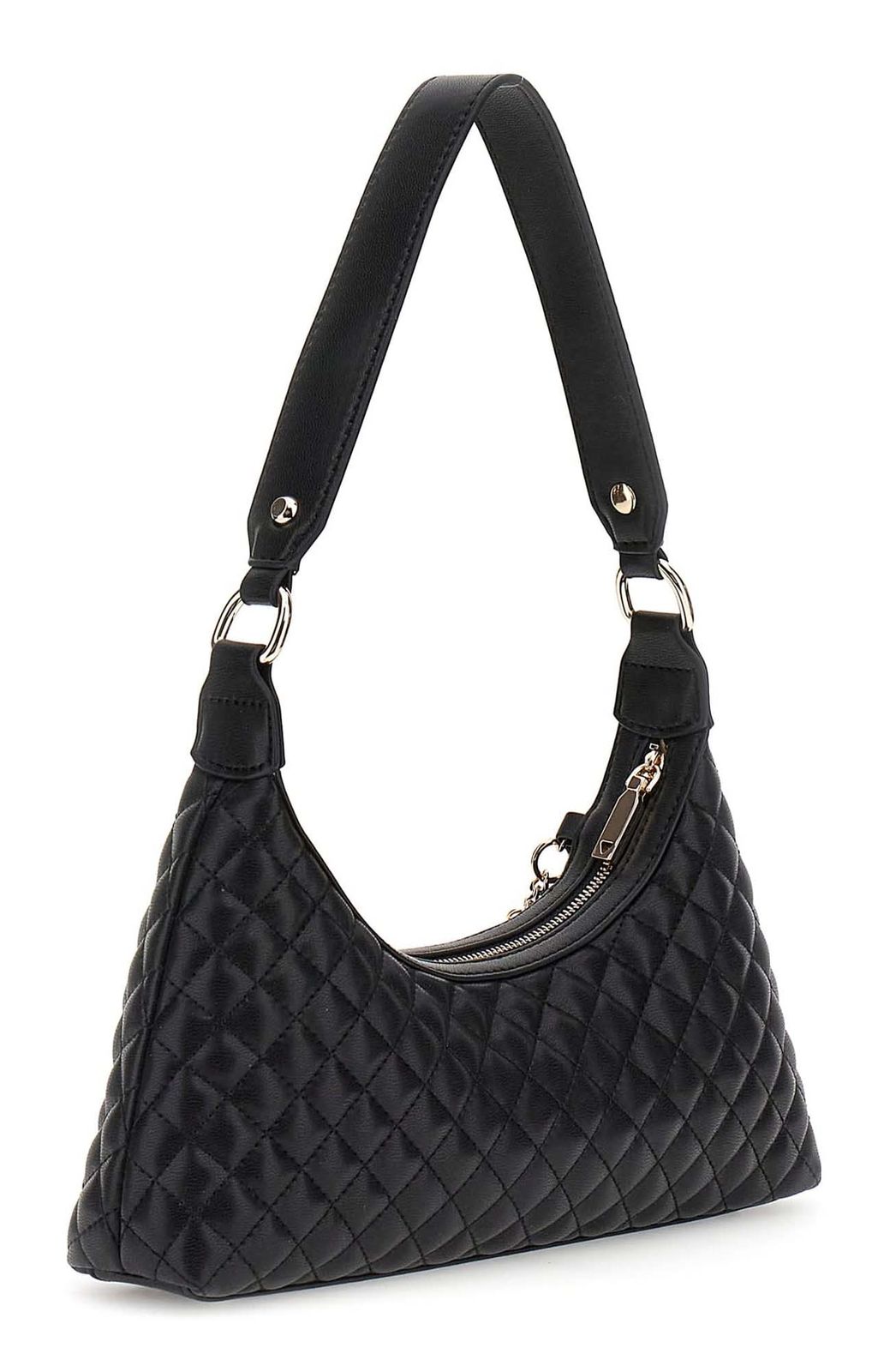 GUESS Everlee Top Zip Shoulder Bag Black GUESS Everlee Top Zip Shoulder Bag Black
