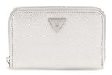 GUESS Rosalba SLG Zip Around Wallet M Silver