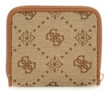 GUESS Neda SLG Zip Around Wallet S Latte Logo GUESS Neda SLG Zip Around Wallet S Latte Logo