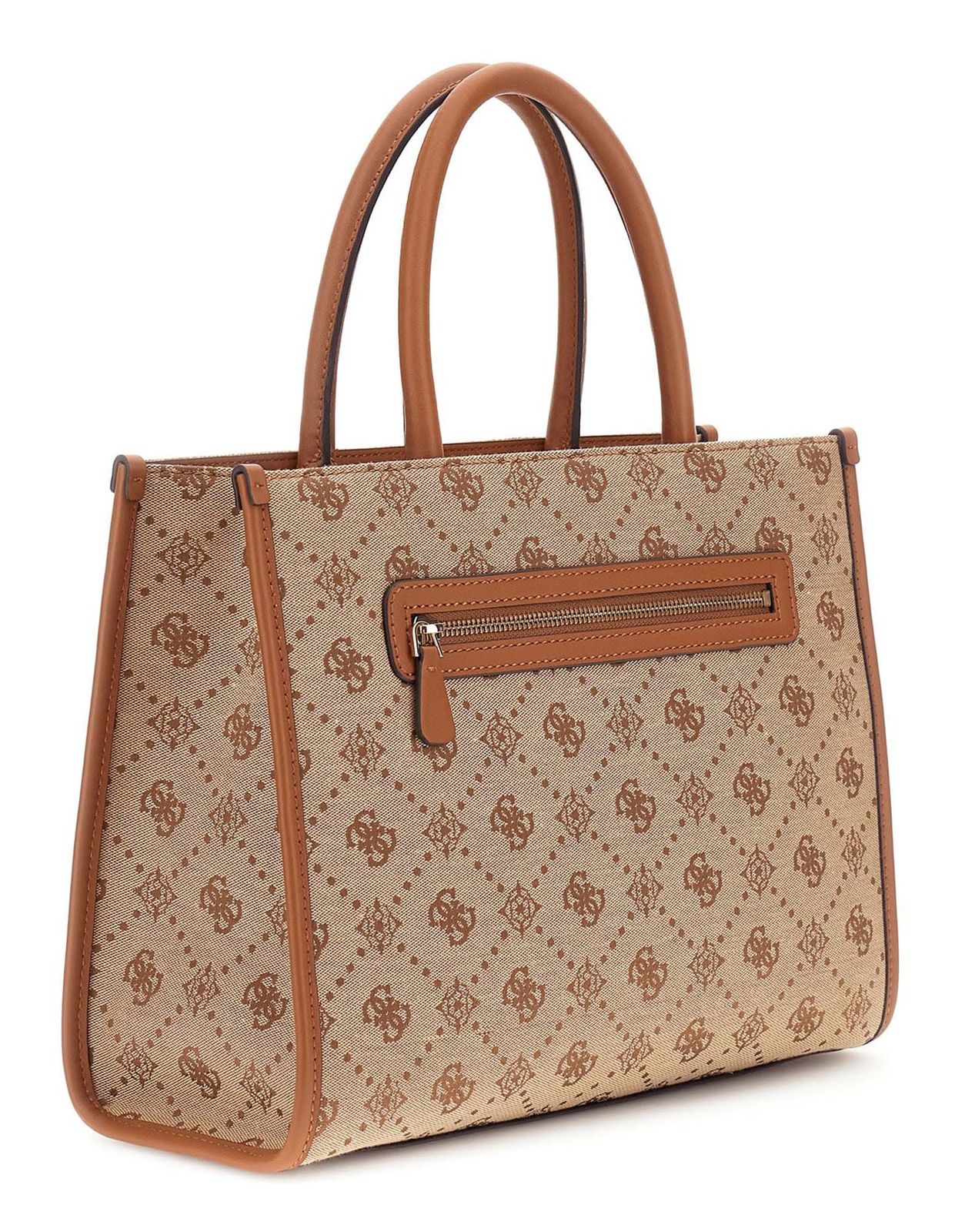 GUESS Neda 2 Compound Tote Bag Latte Logo GUESS Neda 2 Compound Tote Bag Latte Logo