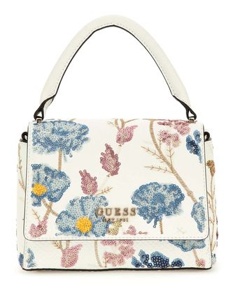 GUESS Zaria Top Handle Flap Hand Bag Floral Multi