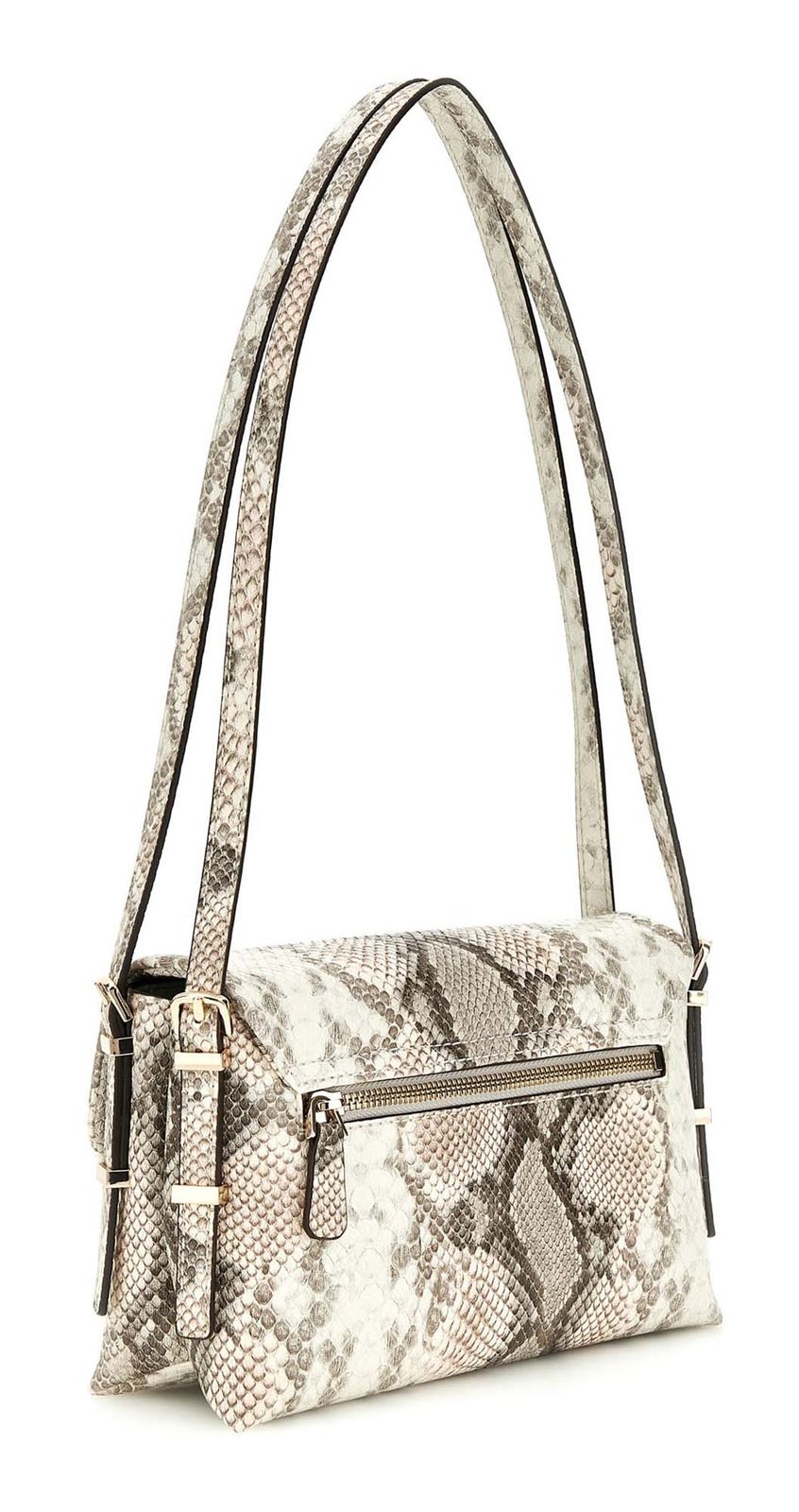 GUESS Lefia Flap Shoulder Bag Natural GUESS Lefia Flap Shoulder Bag Natural