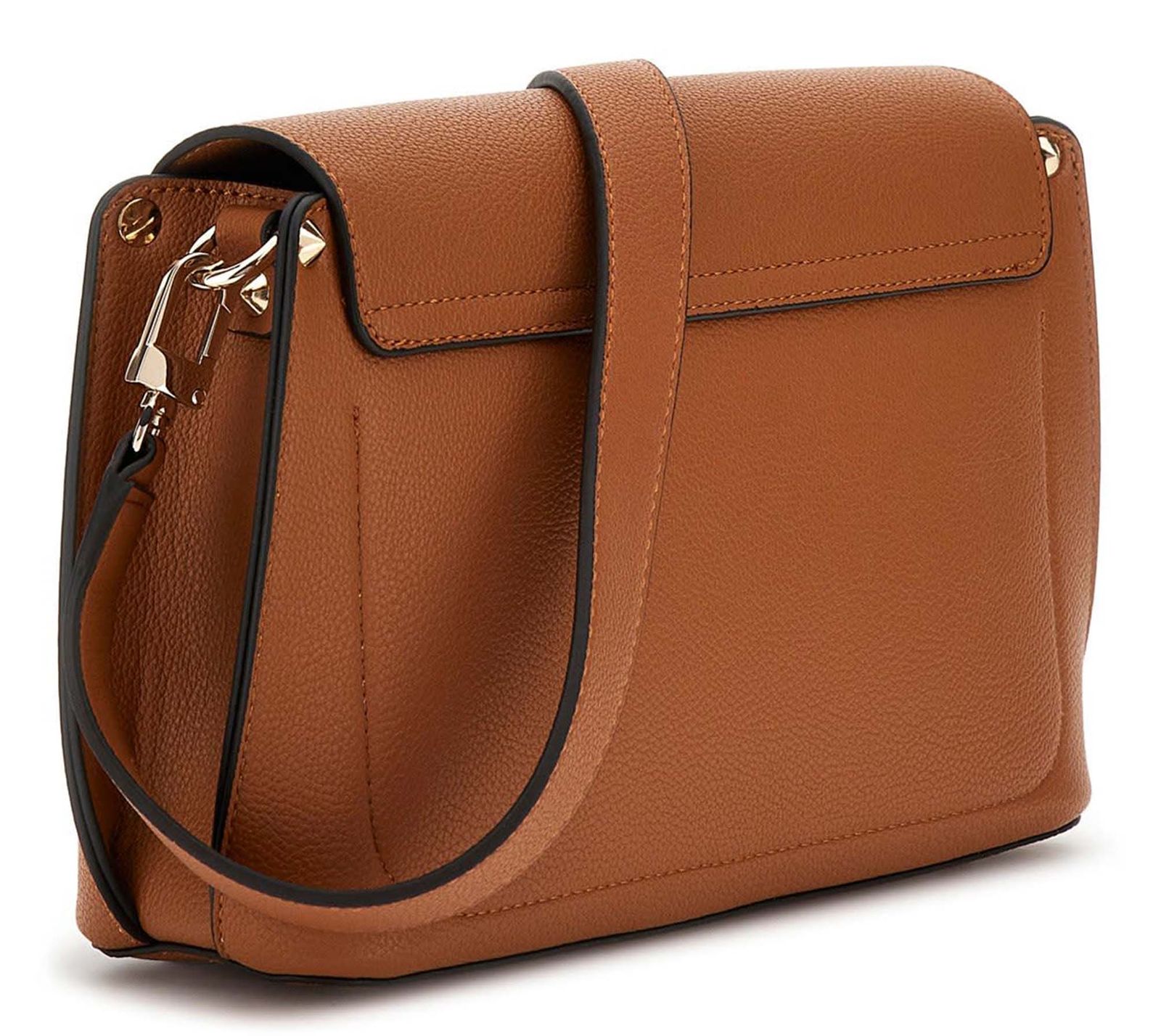 GUESS Meridian II Flap Crossbody Bag Cognac GUESS Meridian II Flap Crossbody Bag Cognac