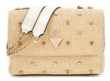 GUESS Giully II Two Compound Convertible Flap Bag Natural GUESS Giully II Two Compound Convertible Flap Bag Natural