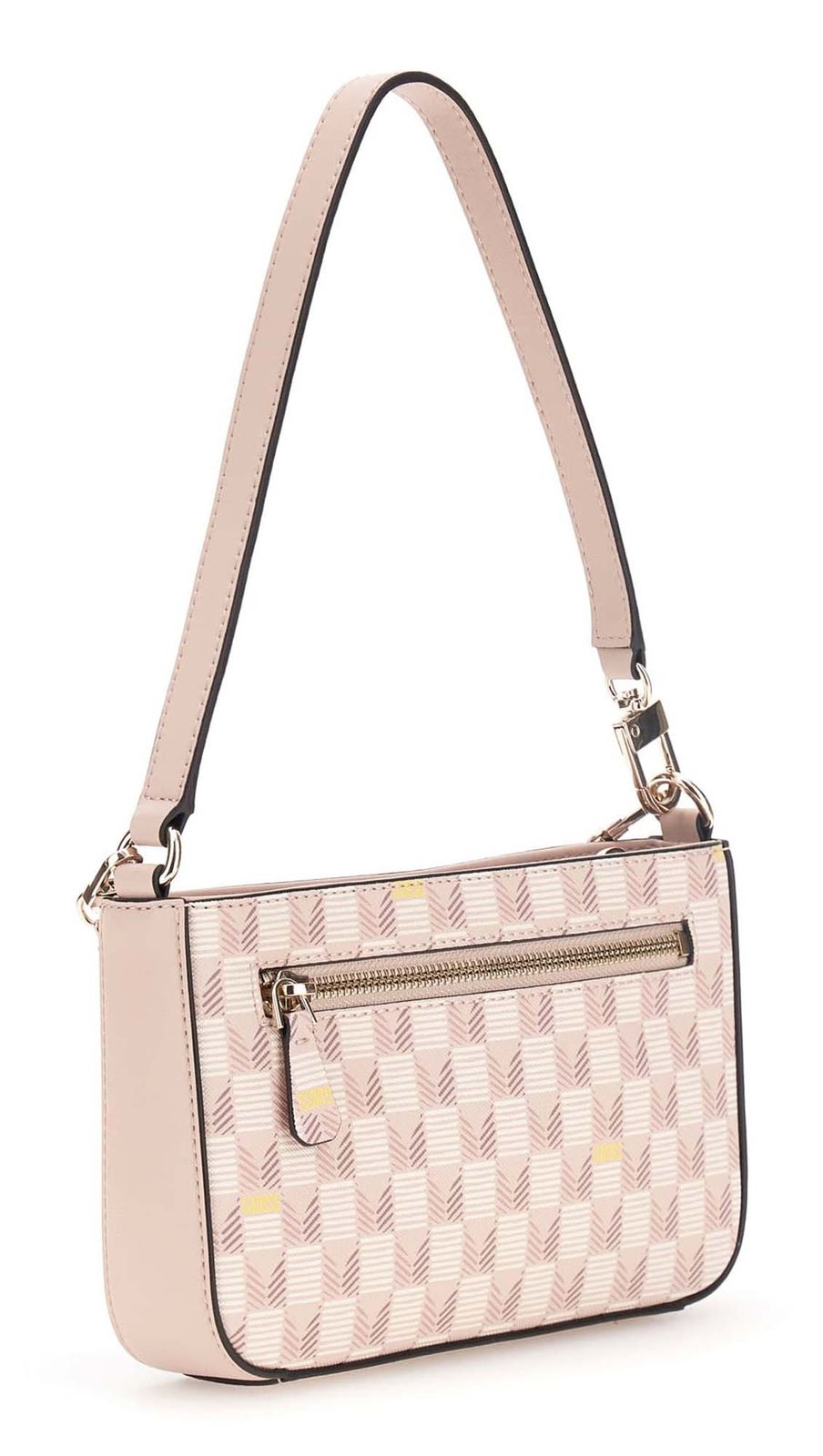 GUESS G Wave II Mini Top Zip Shoulder Bag Blush Logo GUESS G Wave II Mini Top Zip Shoulder Bag Blush Logo