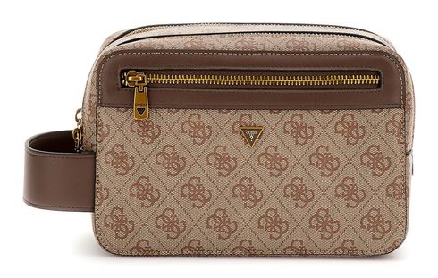GUESS Milano Beauty Case Beige / Brown