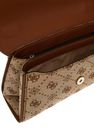 GUESS Neda Convertible Xbody Flap Bag Latte Logo
