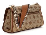 GUESS Neda Convertible Xbody Flap Bag Latte Logo