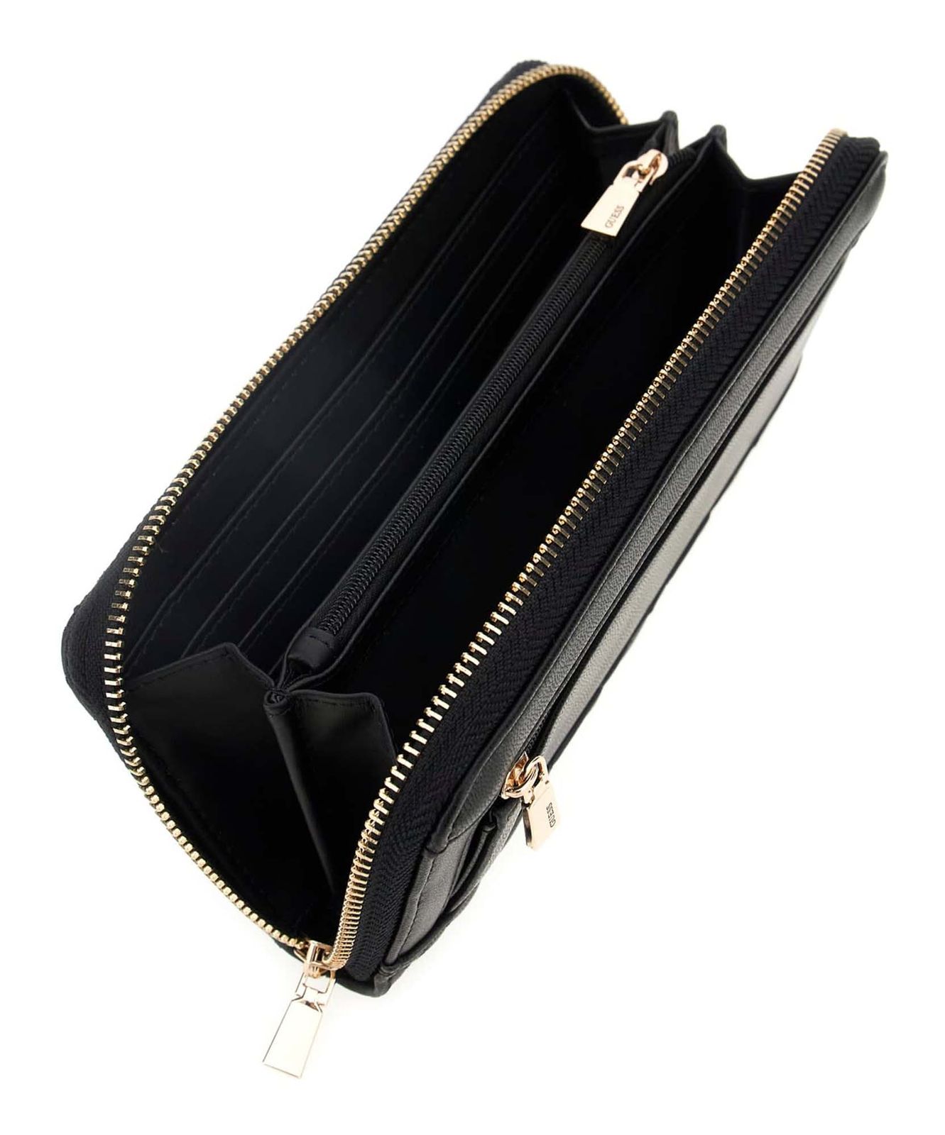 GUESS Adelasia SLG Zip Around Wallet L Black GUESS Adelasia SLG Zip Around Wallet L Black