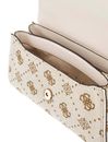 GUESS Neda Convertible Xbody Flap Bag Cream White Logo GUESS Neda Convertible Xbody Flap Bag Cream White Logo